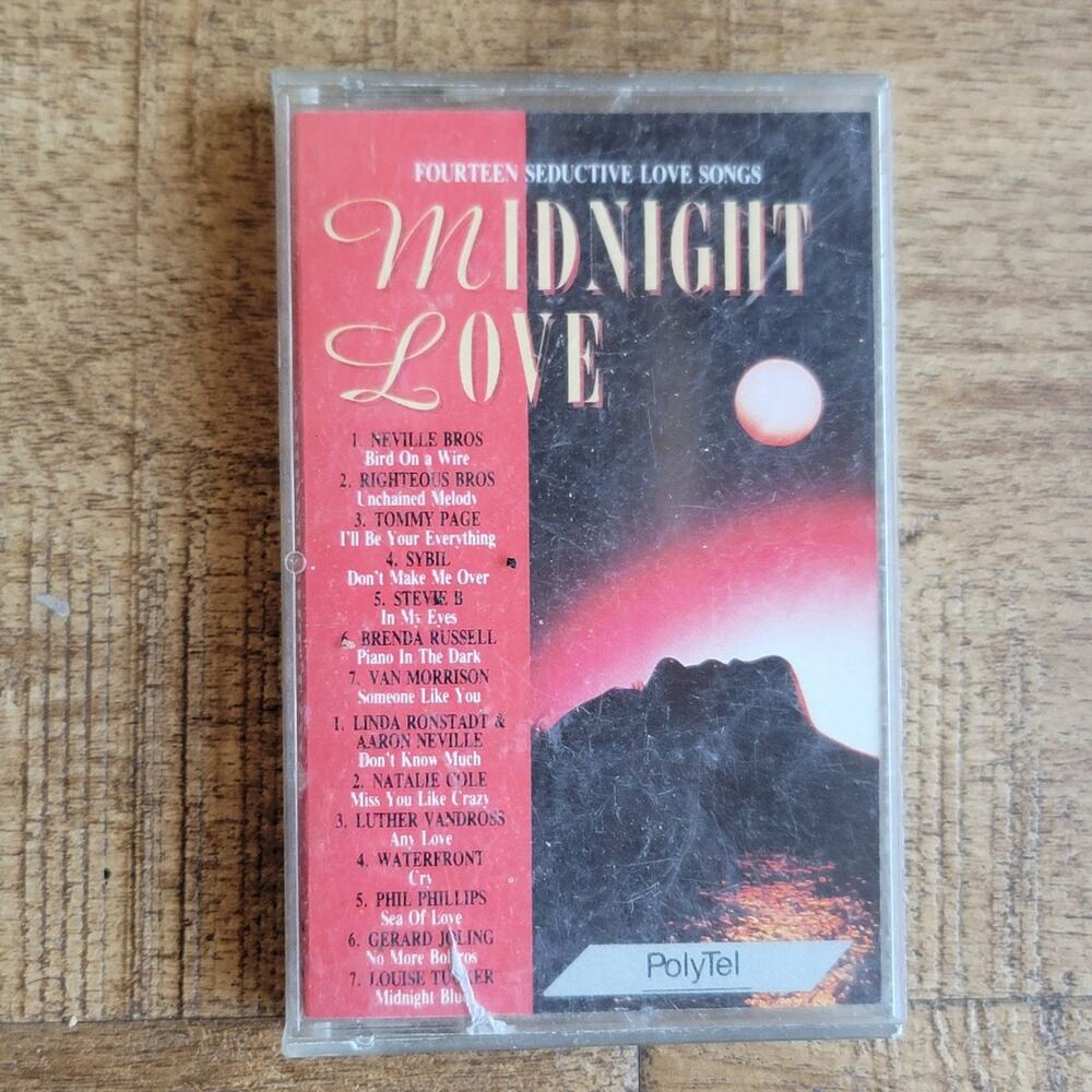 Vtg 1990 Various Artists MIDNIGHT LOVE Cassette Tape